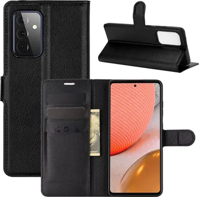 Immagine prodotto di Custodia protettiva per Samsung Galaxy A72 5G. Cover per cellulare, custodia protettiva, tipo portafoglio. Nuova, colore: nero