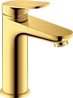 Einhebel-Waschtischmischer, Ausladung 122 mm, Gold