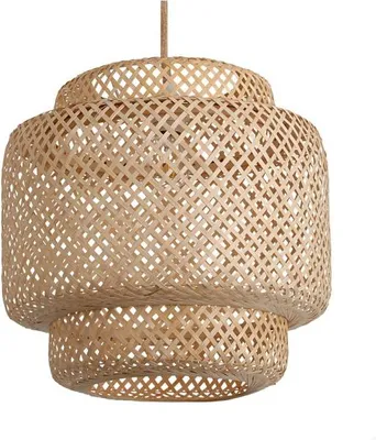 Produktbild von Boho Hängelampe 40cm Bambusschirm E27