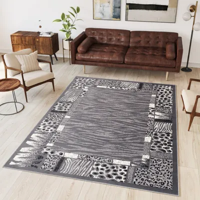 Immagine prodotto di Tappeto Tapiso DREAM Moderno Crema Nero Grigio Soggiorno ÖKOTEX 140 x 200 cm
