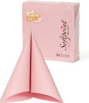 Produktbild von Sovie HORECA Serviette in Altrosa aus Softpoint 40 x 40 cm, 2-lagig, 50 Stück