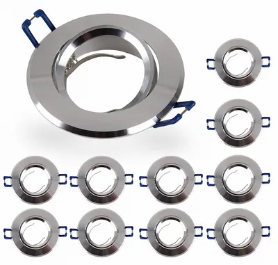 Produktbild von 10x Einbaurahmen GU10 SET 68mm inkl GU10 Sockel 16302-1