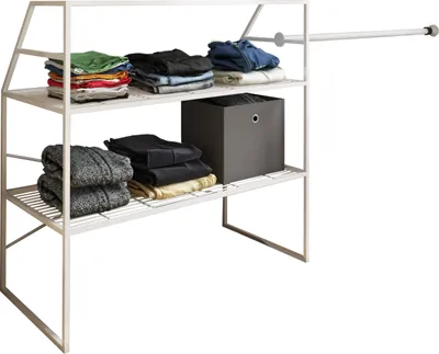 Immagine prodotto di Armadio in metallo |armadio aperto | walk-in |scaffale inclinato sul tetto | Dimensioni ca. B. 100 x H. 100 x D. 50 cm - Disale