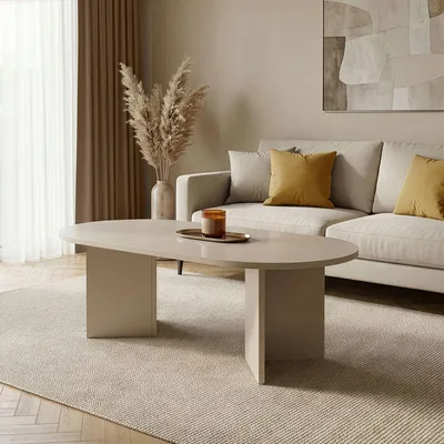 Obrázok produktu pre Skye Decor, konferenčný stolík Nesting (3 časti) – drevo javor s povrchovou úpravou sýto modrej farby, 100% melamín, 100% melamínová doska z drevotriesky, rozmery: 119 cm, 40 cm, 60 cm, farba: modrá