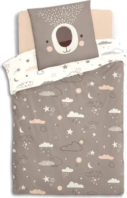 Immagine prodotto di Biancheria da letto per bambini BEAR, 140 x 200 cm, cotone, motivo orso