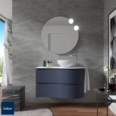 Immagine prodotto di Armadio sospeso Salgar MAM 900 NIGHT BLUE a sinistra 2 guide in metallo con chiusura ammortizzata 897 x 540 x 505 mm