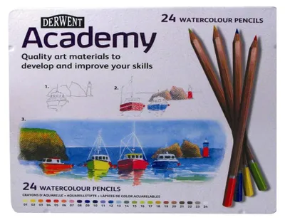 Productafbeelding van DERWENT 2301942 DERWENT Academy Watercolour Aquarellstifte farbsortiert, 24 St.