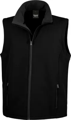 Produktbild von Result Core Herren Softshell Bodywarmer / Gilet RW3699 (3XL) (Schwarz/Schwarz)