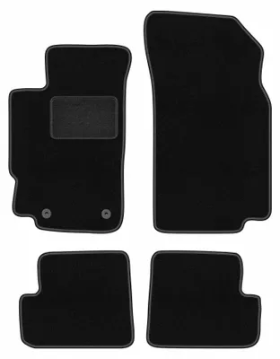 Produktbild von Velours-Fußmatten für Peugeot 406 1995-2004 (Coupé) – 4-tlg, Schwarz, passgenau – Wielganizator LUX
