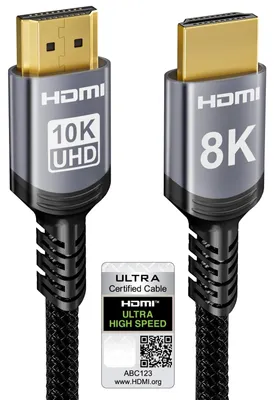 Zdjęcie produktu dla Kabel HDMI - Kabel HDMI 2.1 - 1,5 m - 8K i 10K - 48 Gbps - Nylonowy oplot