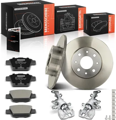 Image de Frankberg 2x étriers de frein + 2x disques de frein + 4x plaquettes de frein arrière pour Alfa Romeo Mito 955 1,3 L 1,4 L 1,6 L