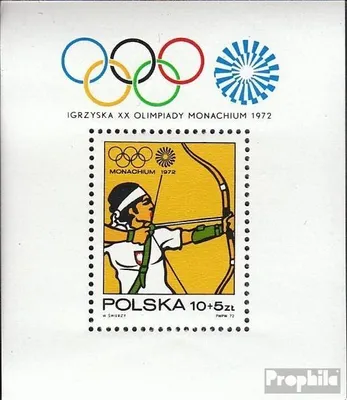 Produktbild von Briefmarken Polen 1972 Mi Block51 (kompl.Ausg.) gestempelt Olympische Sommerspiele 1972