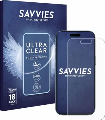 Produktbild von 18x Für Apple iPhone Air Schutzfolie Savvies Displayschutz Display Schutz Folie Klar Transparent