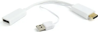 Obrázek produktu pro GEMBIRD Gembird A-HDMIM-DPF-01 videokabelový adaptér 0,1 m HDMI typ A (standardní) DisplayPort + USB typ A černý