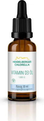 Produktbild von Heidelberger Chlorella Vitamin D3 Öl Tropfen, 30 ml Lösung