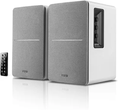 Zdjęcie produktu dla Edifier R1280DB, 2.0 kan., Przewodowy i Bezprzewodowy, 42 W, 55 - 20000 Hz, Srebrny, Biały