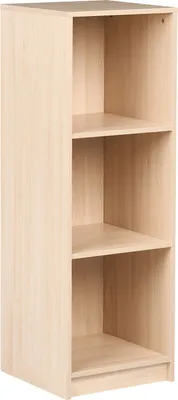 Zdjęcie produktu dla BELIANI Regał 3 półki jasnobrązowy płyta pilśniowa 40 x 40 cm na książki minimalistyczny styl