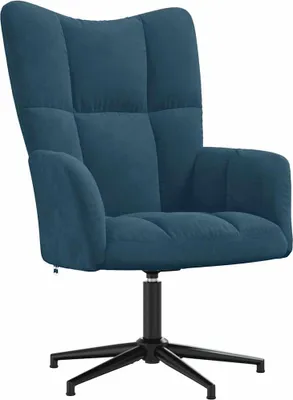 Immagine prodotto di vidaXL Poltrona relax in velluto blu