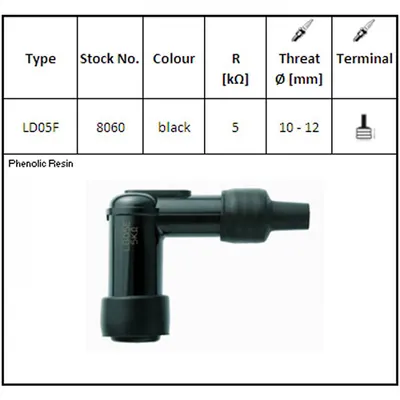 Produktbild von NGK Zündkerzenstecker LD05F für