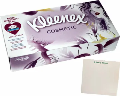 Produktbild von Kleenex Kosmetiktücher (80Stk Box) + usy Block