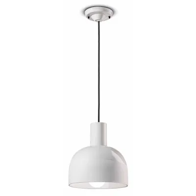 Obrázek produktu pro Závěsné svítidlo Ferroluce Caxixi Ø 22,5 cm bílé kulaté