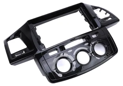 Imagen del producto de Marco protector de radio para coche, de 9 pulgadas, color , que evita arañazos, para panel de navegación compatible con modelos de Toyota Hilux de 2011 a 2016, con cable de alimentación