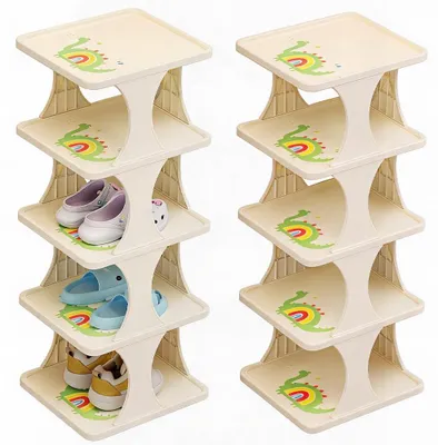 Schuhregal 5 Ebenen, faltbar, platzsparend, 24x26x69 cm, kein Werkzeug