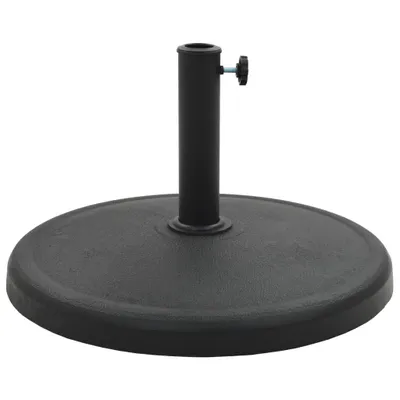 Produktbild von vidaXL Sonnenschirmfuß Rund 19 kg Schwarz Polyharz