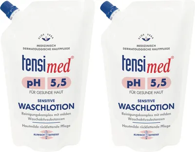 Produktbild von Tensimed Waschlotion mild mit Aloe Vera Nachfüllbeutel 1000ml 2er Pack