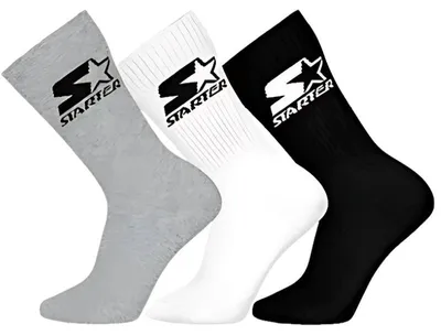 Produktbild von Starter 3pk Crew Socks (45) 39/42 Grey/White/Black