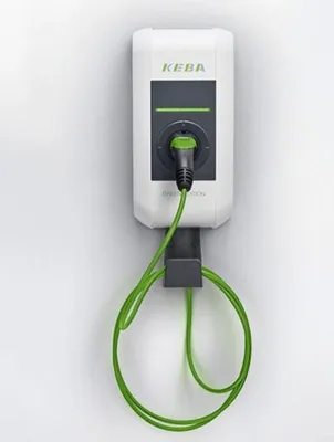 Produktbild von KEBA Dienstwagenwallbox GE 11KW 126388 6m Kabel,RFID,Mess-& Eichrechtskonform