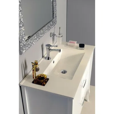 Immagine prodotto di Sapho Slim - Lavabo 915x460 mm, con sfioratore, foro per rubinetto, bianco 1601-90