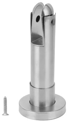Trennwand-Bodenhalterung aus Edelstahl, 150 mm, für 12-18 mm Platten