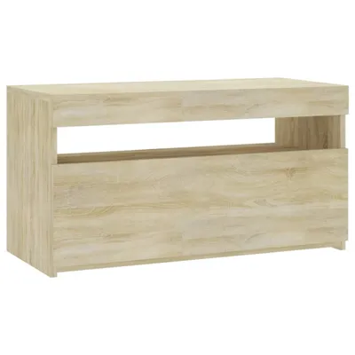Obrázek produktu pro vidaXL TV skříňka s LED osvětlením Dub Sonoma 75x35x40 cm