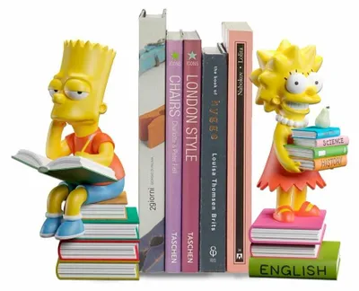 Obrázek produktu pro Simpsonovi Bart a Lisa Bookends for Home Decor