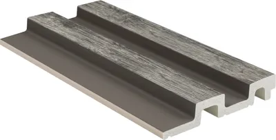 Produktbild von HEXIM Lamellenwand HDPS Polystyrol - Lamellen Wandverkleidung Akustikpaneele Wandpaneele Holz Imitat - (Muster - hellgraue Holzstruktur) Wandpaneele zum kleben