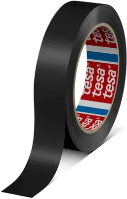 Produktbild von 6 Rollen tesa 60404 PVC Klebeband für Innenverpackungen, 66 m x 25 mm, schwarz