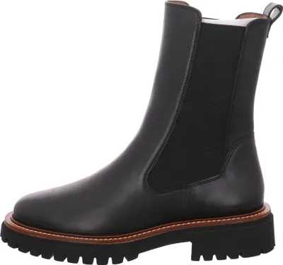 Produktbild von Paul Green Damen Stiefeletten/ Chelsea Boots Schwarz Glattleder  Größe: 37