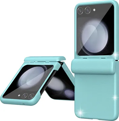 Produktbild von Handyhülle für Samsung Galaxy Z Flip 5 mit Displayschutz Scharnierschutz Kratzfest Stoßfest Hülle Grün