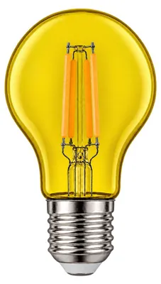Produktbild von LED Filament A60 Birne 3W E27 120lm Gelb farbig bunt Party aus Kunststoff