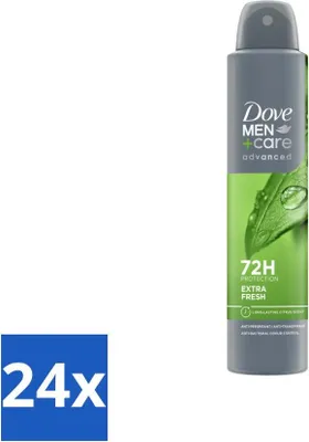 Immagine prodotto di Dove Men+Care Deodorant Spray - Extra Fresh - 200 ml - Confezione risparmio - 24 pezzi