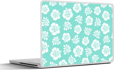 Produktbild von MuchoWow® Laptop Aufkleber Sticker Cover Hawaii - Hibiskus - Blume - Muster 30x22 cm - Laptop-Sticker