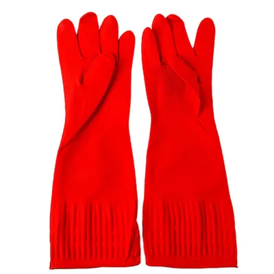 Produktbild von 5 Paare Latex Home Kitchen Dish Waschen Reinigung Lange Handschuhe Schutzhülle L