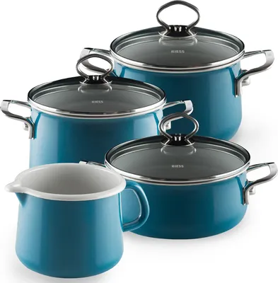 Produktbild von Topfset Familienset 5-teilig AQUAMARIN Riess