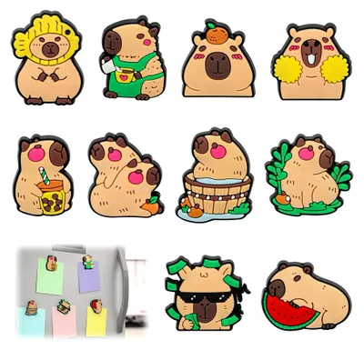 Produktbild von Kühlschrankmagnete, 10 Stück Süße Capybara DIY Magnete für Kühlschrank und Whiteboard
