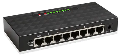Productafbeelding van DrPhone ZSX-2 - Desktop Switch 8 Poort - 10/100/1000Mbps Netwerk Switch -
