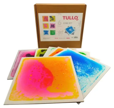 Immagine prodotto di Percorso sensoriale - piastrelle liquide 30 cm 6 pz. / Tullo