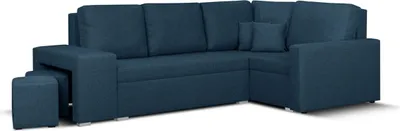 Produktbild von Ecksofa mit Schlaffunktion MILO2 - Marineblau