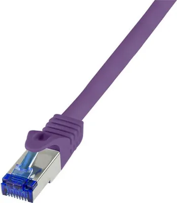 Image de Câble de raccordement Logilink Ultraflex, Cat.6A, S/FTP, violet, 0.5 m