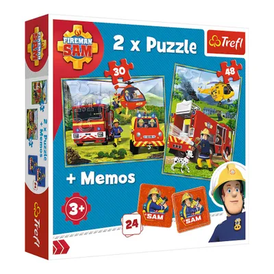 Produktbild von Trefl 2in1 Puzzle und Memo - Feuerwehrmann Sam